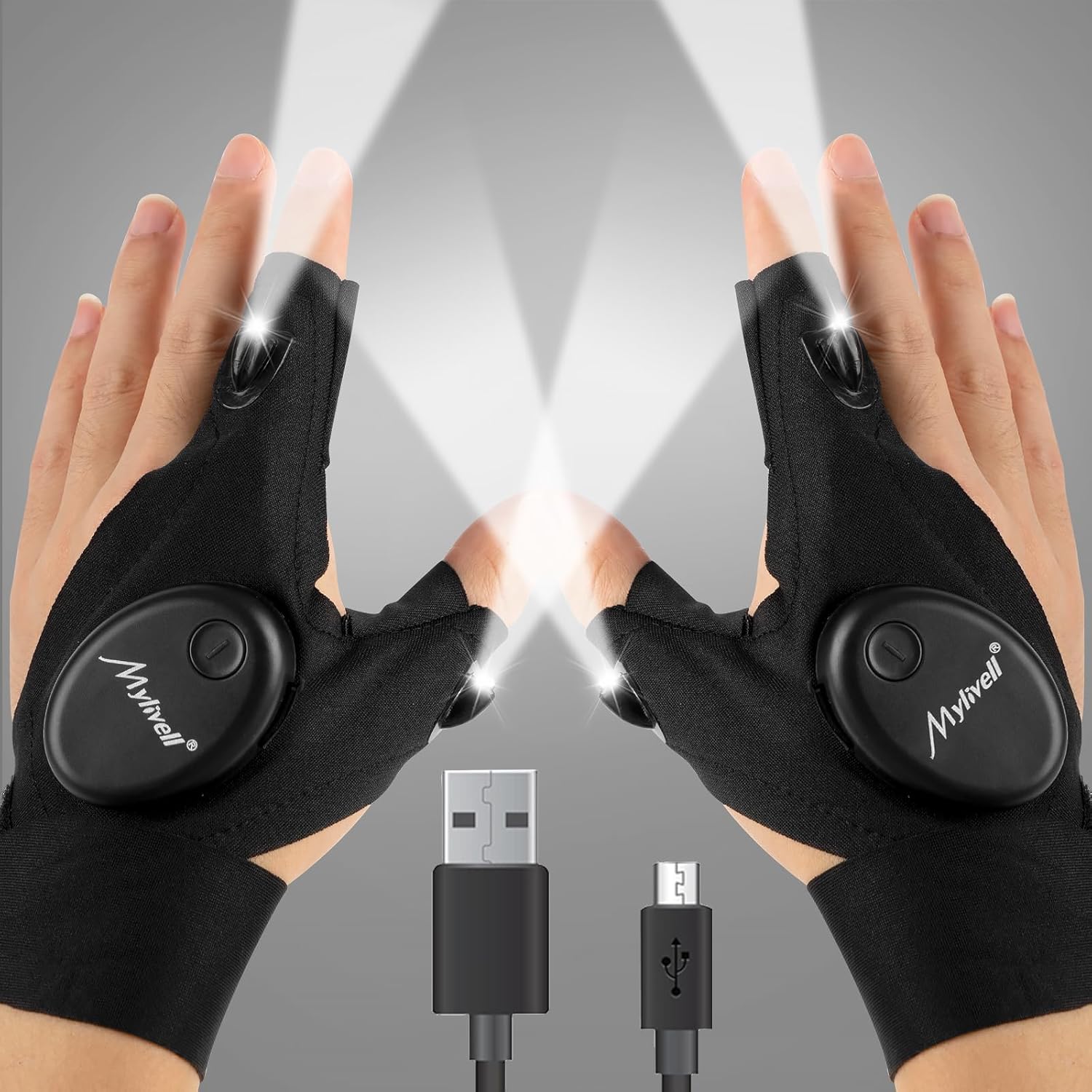 Mylivell Handsfree LED Flashlight Gloves Ultimate Tool