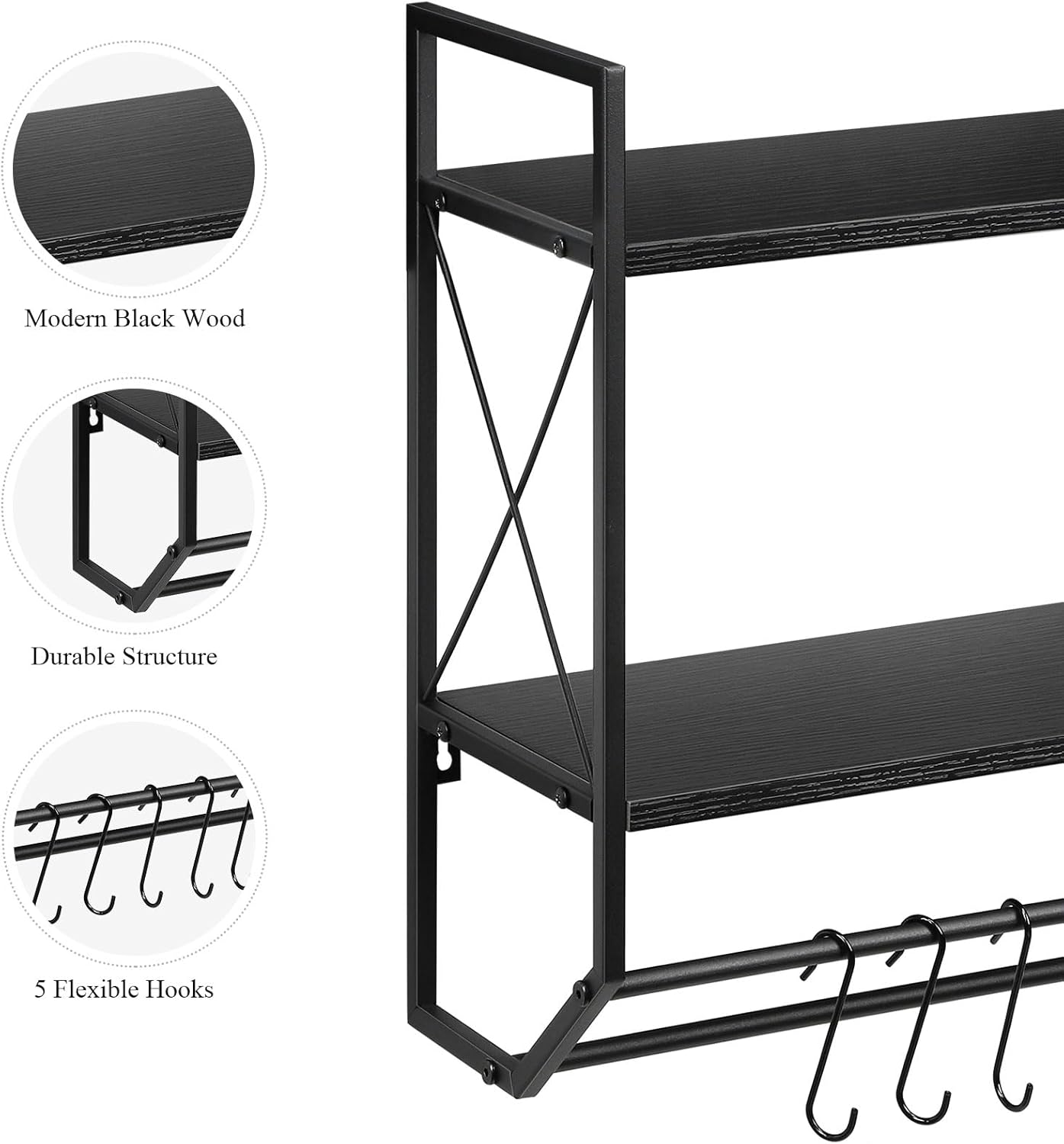 Bath Towel Shelf Dual Storage Solution