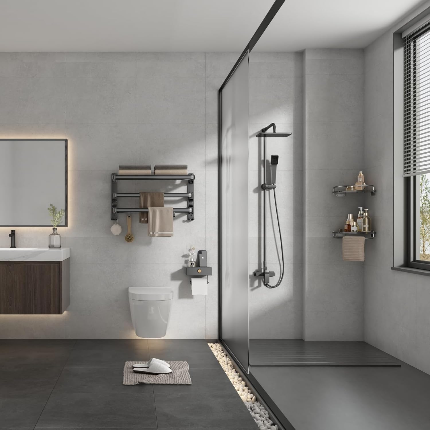 VOLDRA 24-Inch Towel Rack