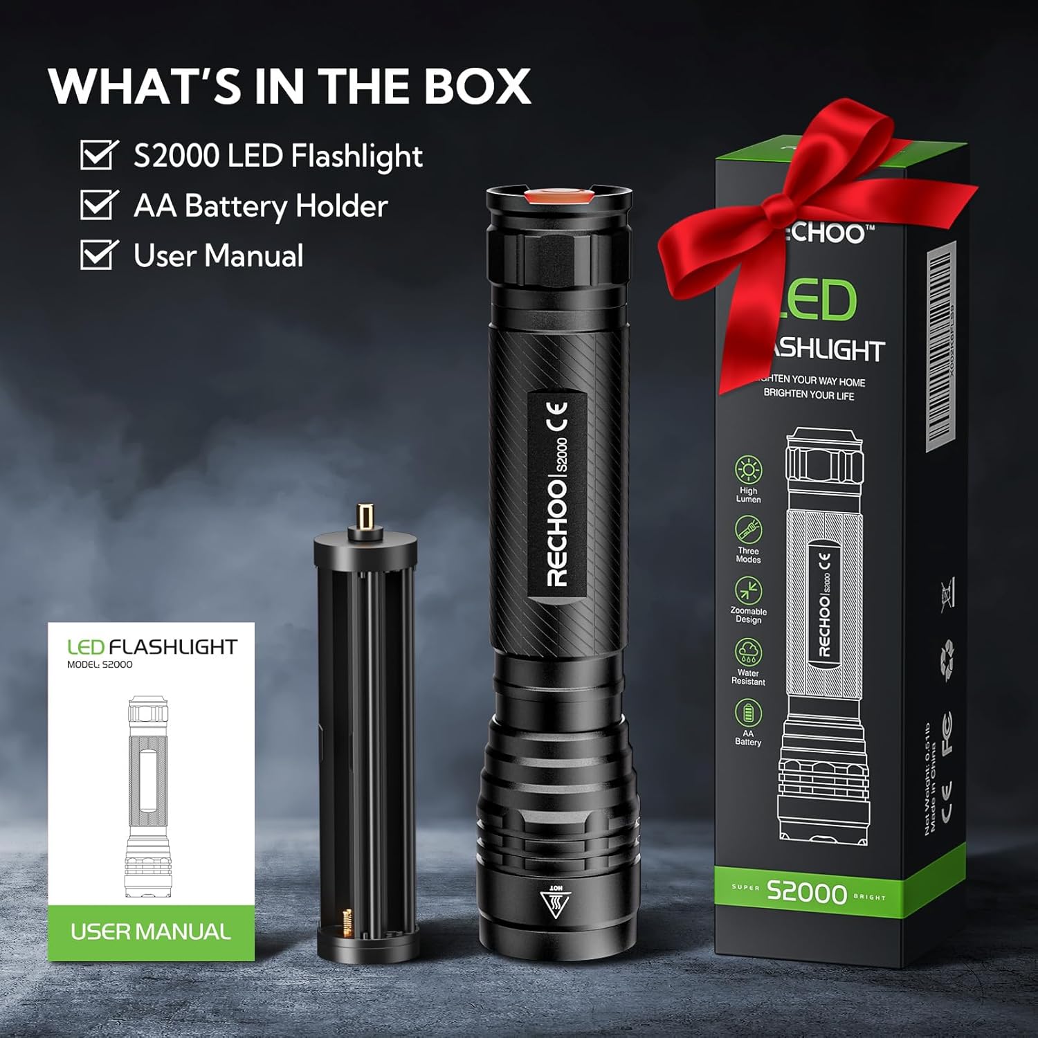 RECHOO S2000 LED Flashlight