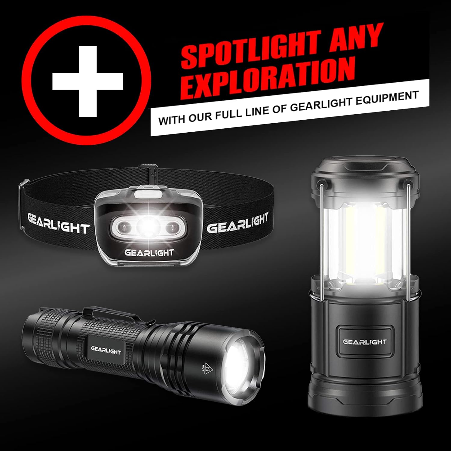 GearLight LED Flashlight - Durable camping flashlight with zoom feature
