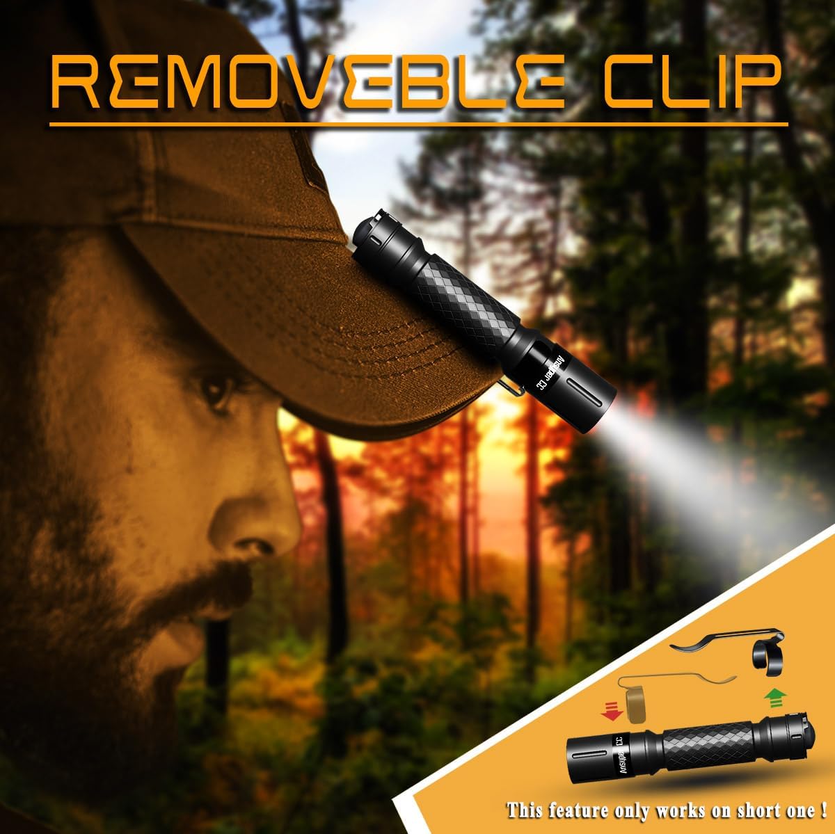 Compact Flashlight with 3 Modes