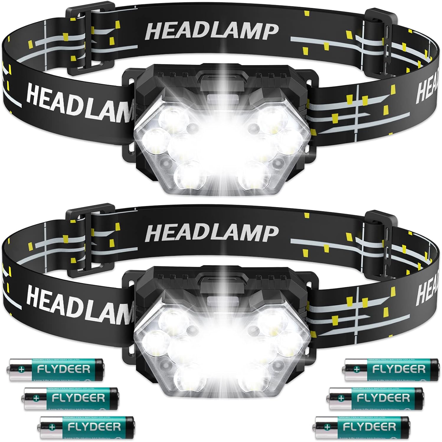 Lsnisni 9 LED Headlamp 2 Pack