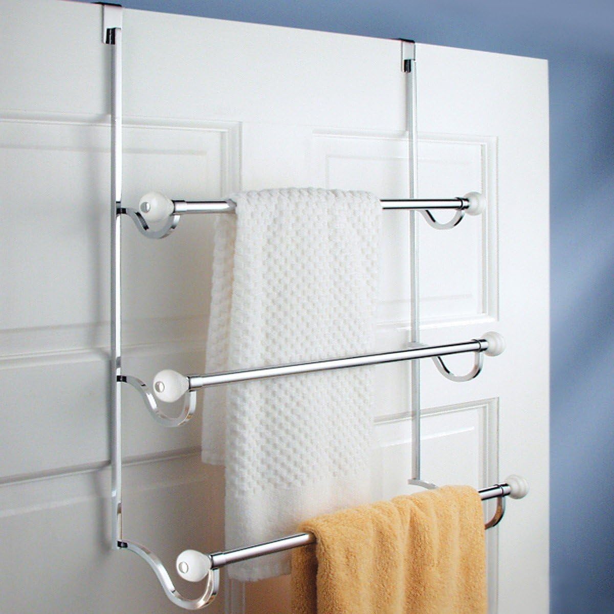 InterDesign iDesign York Metal Over the Shower Door Towel Rack