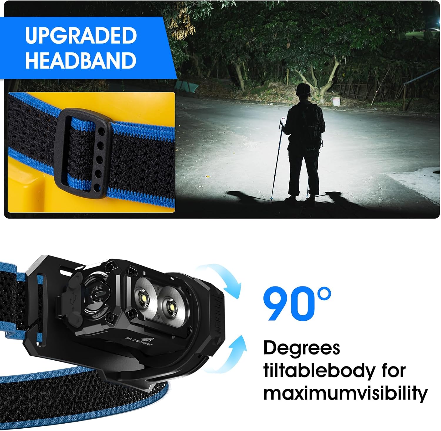 WUBEN E7 Adjustable Headlamp Bracket Black