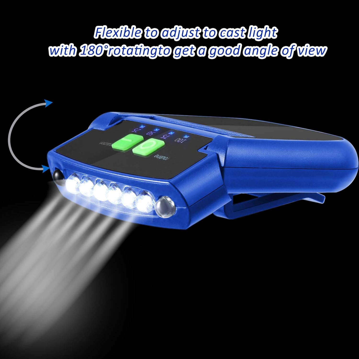 Mudder Cap Lights Rechargeable LED for Camping Fishing