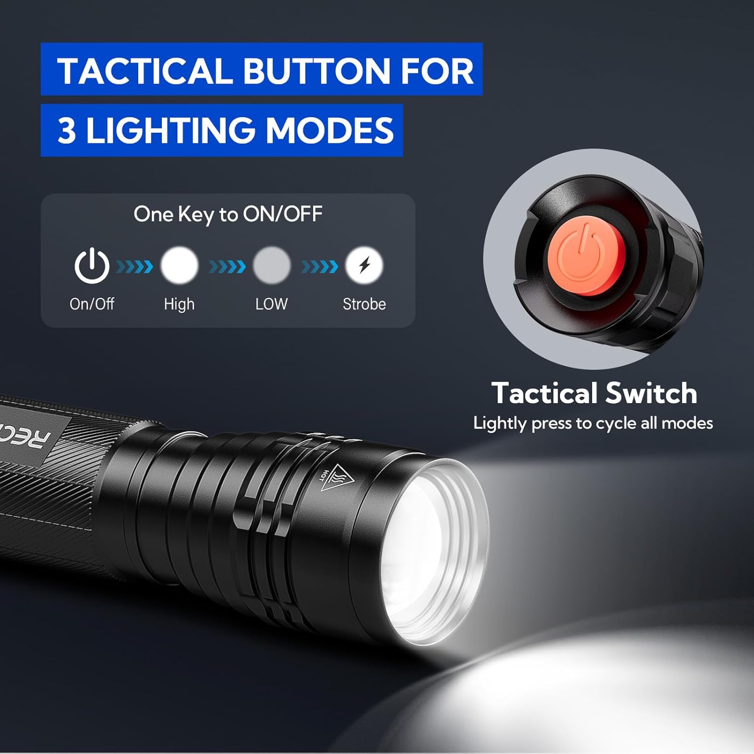 RECHOO S2000 LED Flashlight