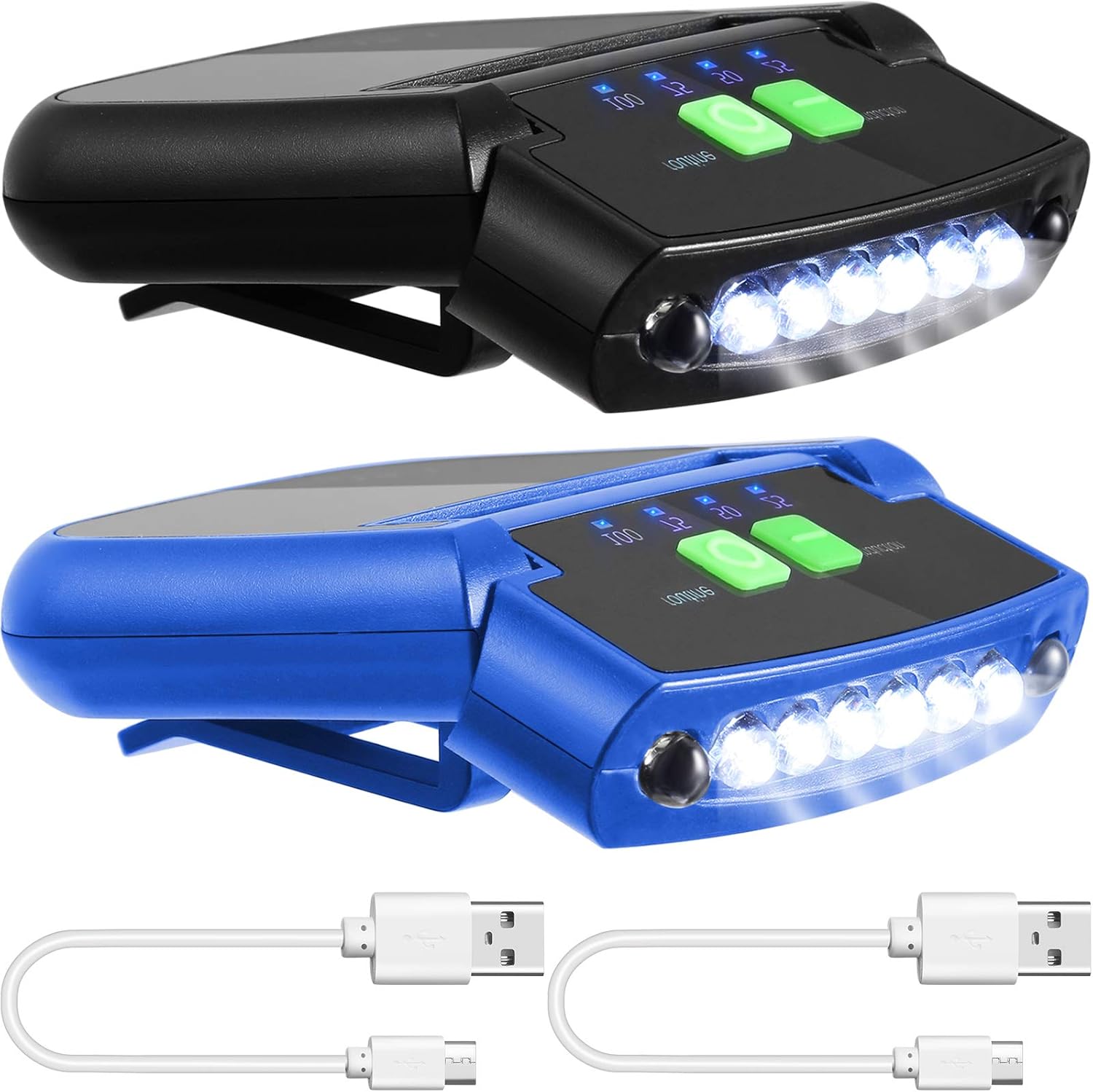 Mudder Cap Lights Rechargeable LED for Camping Fishing