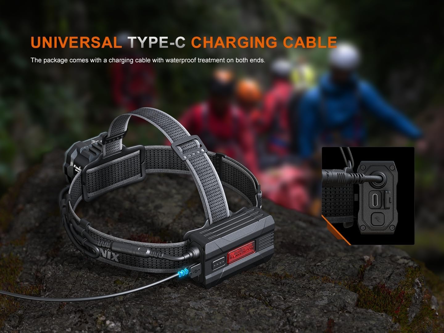 LuxeS 4000 Lumens Headlamp 492 Yards Brightness with Spotlight Floodlight Red Light Modes