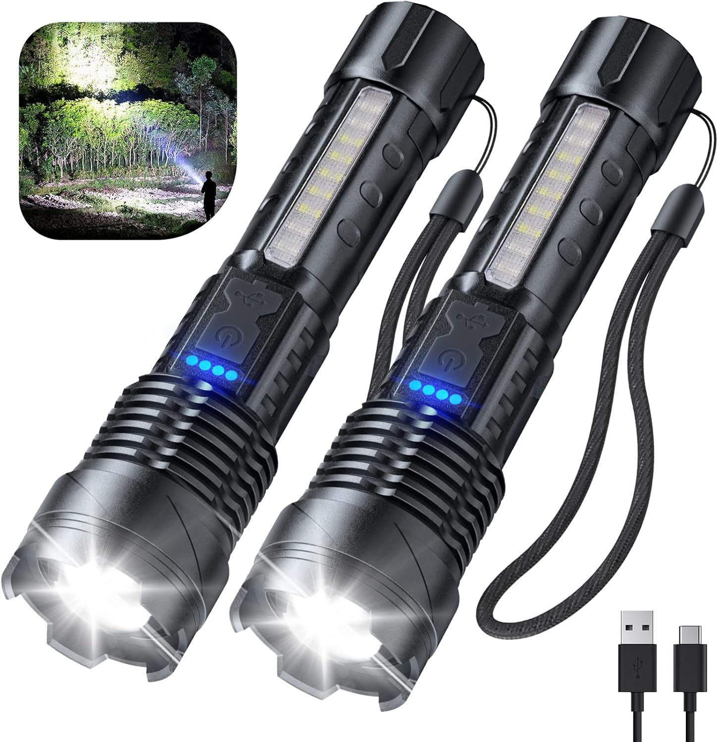 Cinlinso Rechargeable LED Flashlight