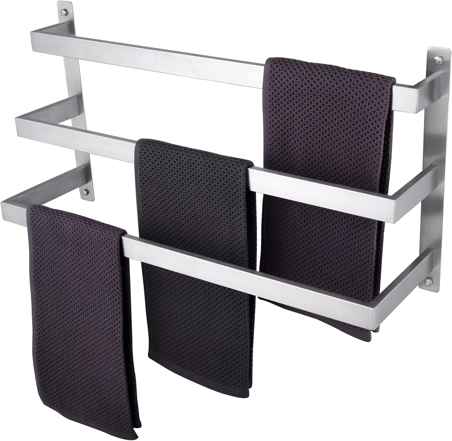 KOKOSIRI 3-Tier Bath Towel Bars stainless steel