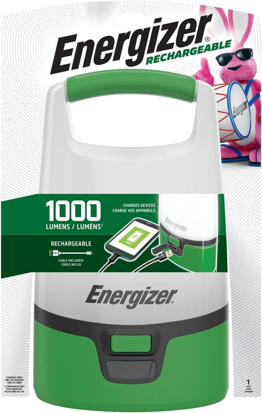 Energizer Rechargeable LED Lantern Bright Green - Bright Reliable Water-Resistant