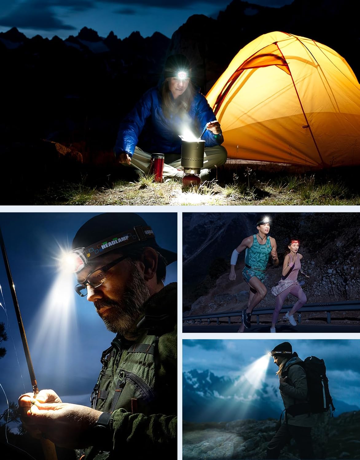 Adjustable HEADLAMP for Camping Hiking