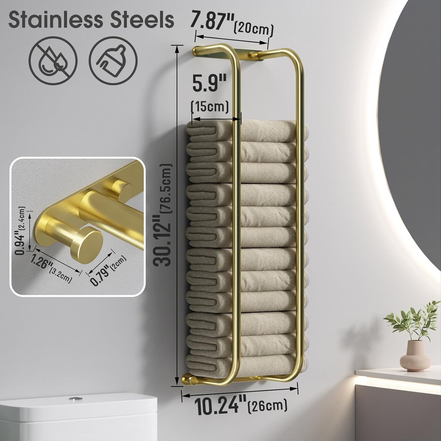 Danpoo Stainless Steel Towel Rack