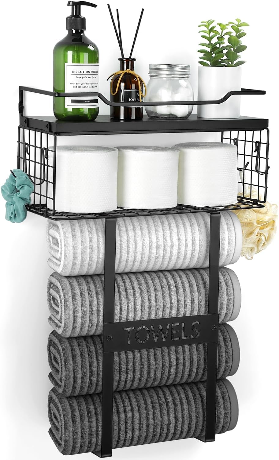 Sturdy Wall-Mounted Towel Rack
