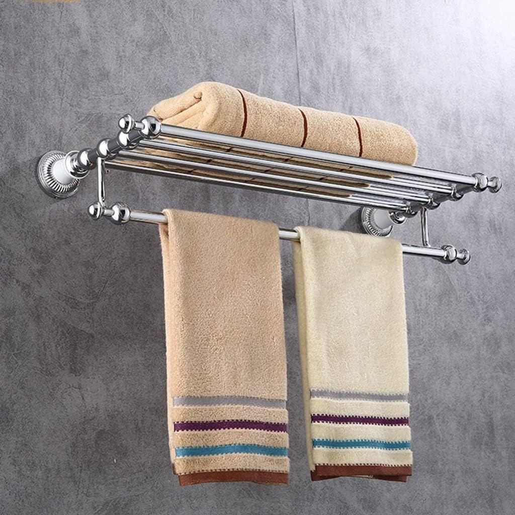 Double towel rack European silver multifunctional bathroom accessory