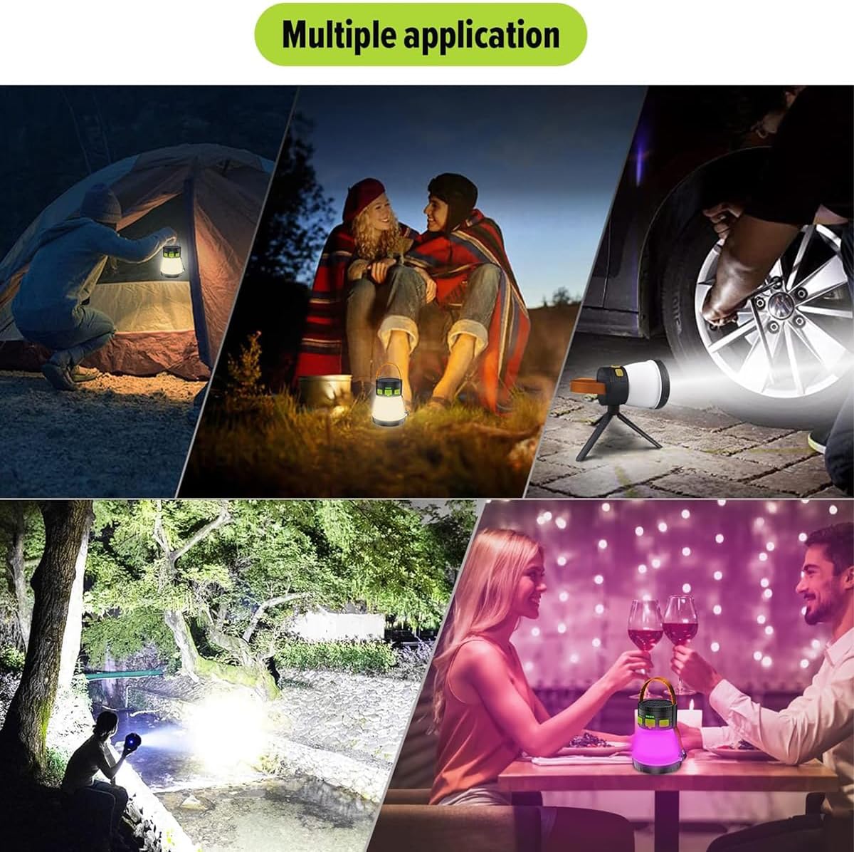8-in-1 LED Camping Lantern