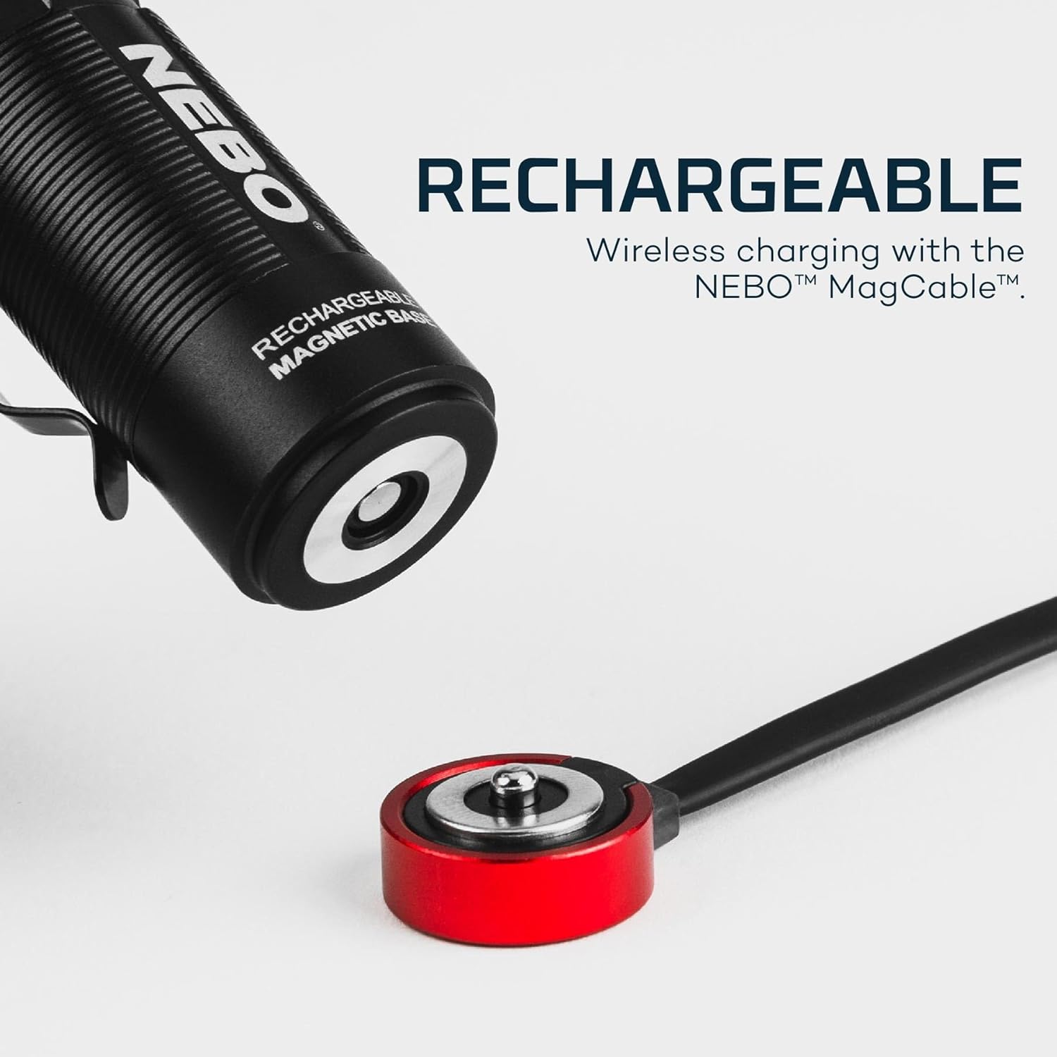 NEBO SWYVEL - Wireless Rechargeable Aluminum Flashlight with Rotating Head