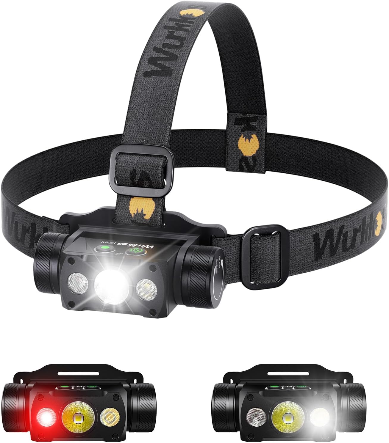 Wurkkos HD50 4000 Lumens Red Light Mode Headlamp
