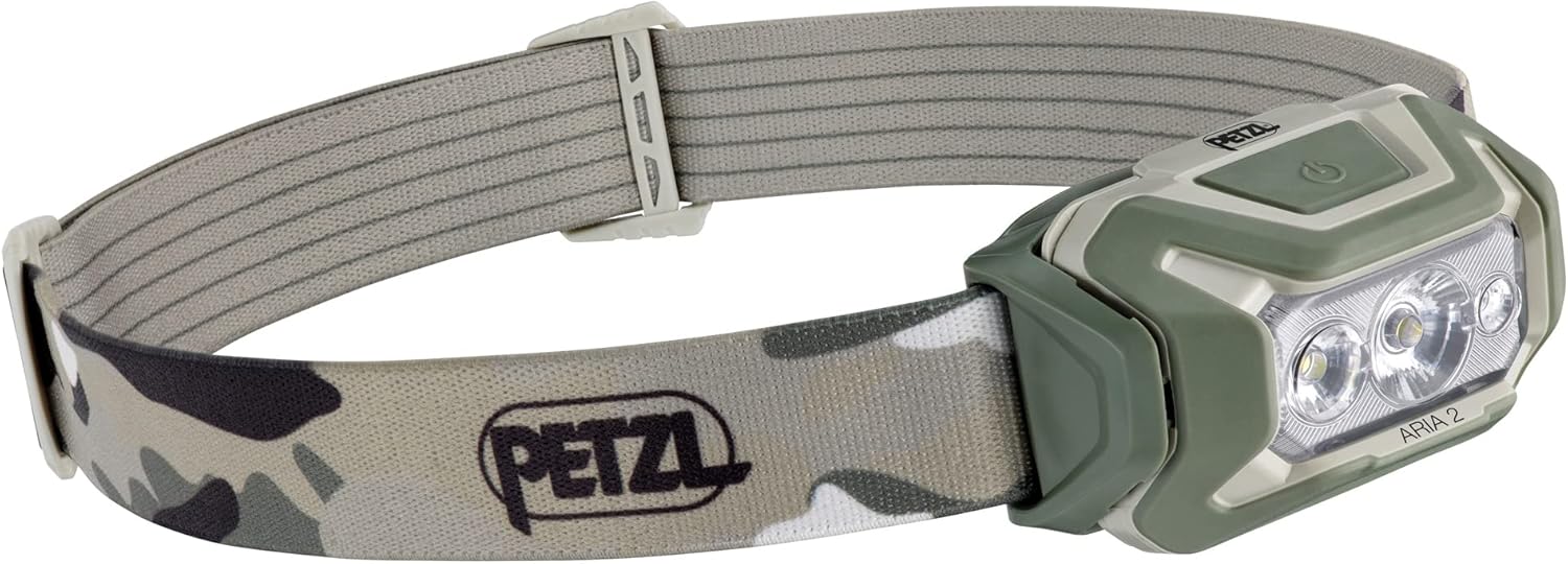 PETZL ARIA 2 RGB - Durable Waterproof Headlamp with 450 Lumens