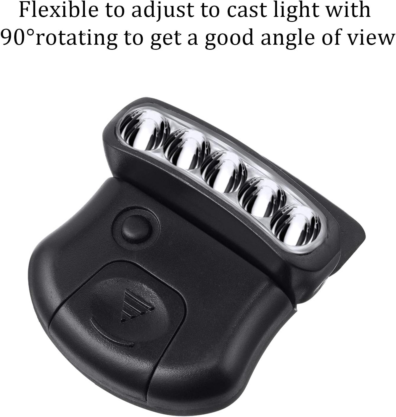 Mudder 6-Piece Clip Headlamp Set for Hunter anglers
