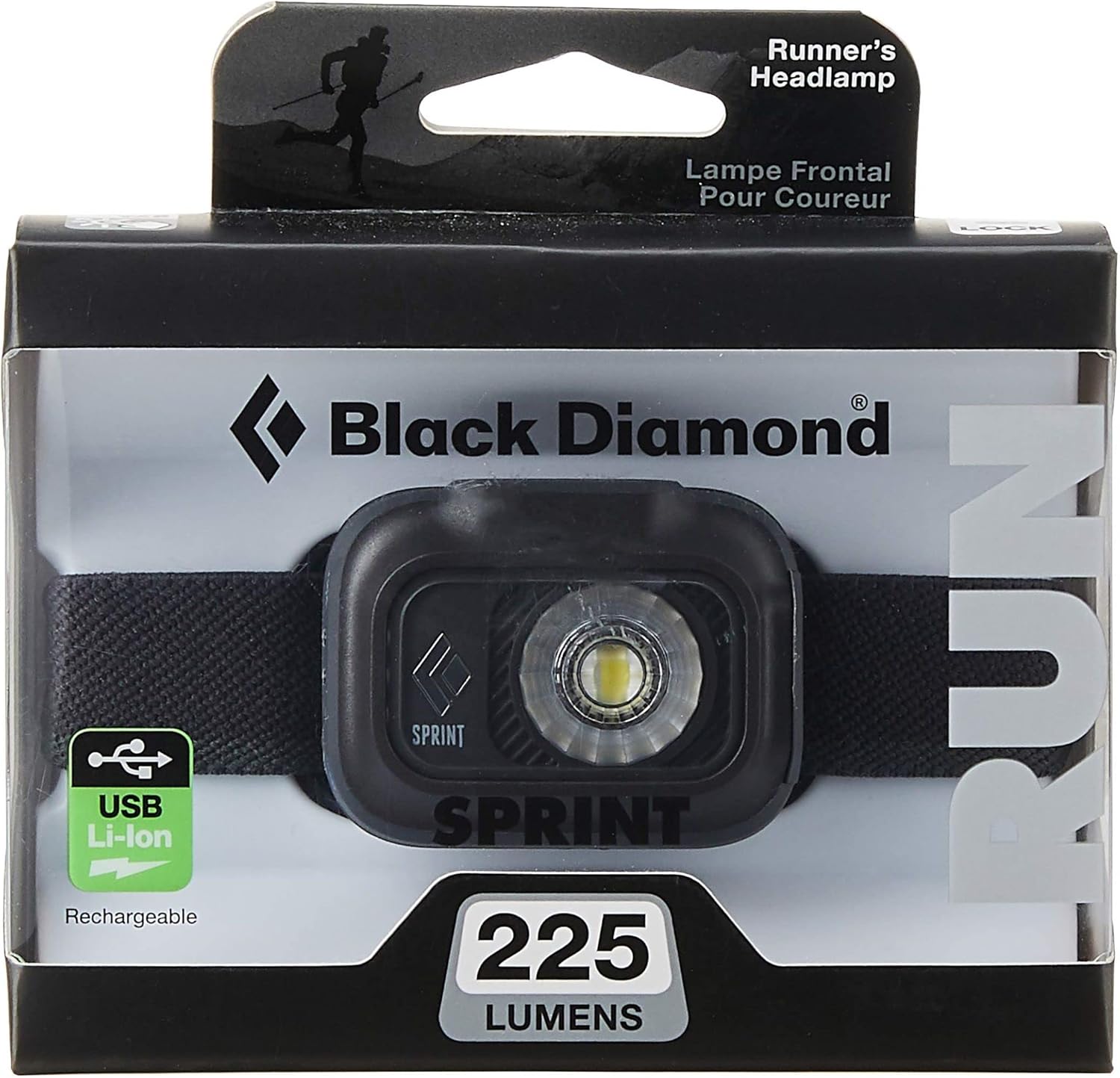 Compact Rechargeable Headlamp Black Diamond Sprint 225
