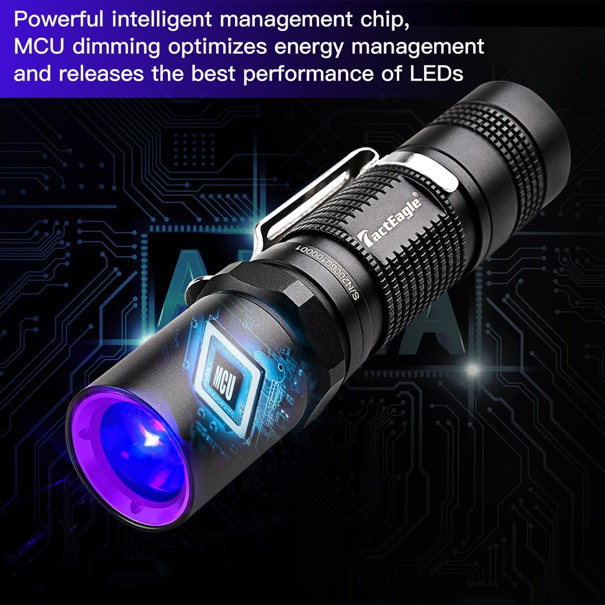 UVA-T1 UV Flashlight Durable Pet Stain Detecting Tool