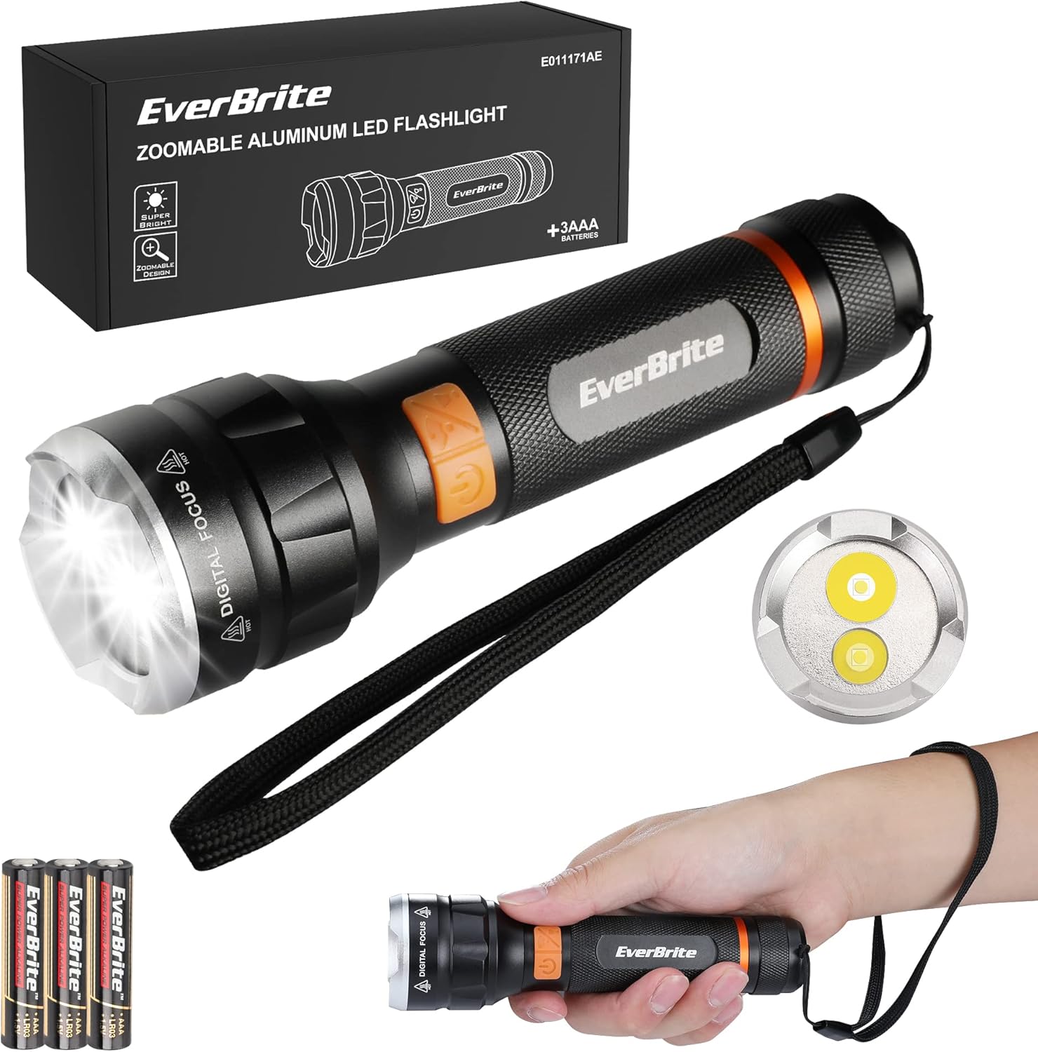 EverBrite LED Flashlight Super Bright Water-Resistant and Durable