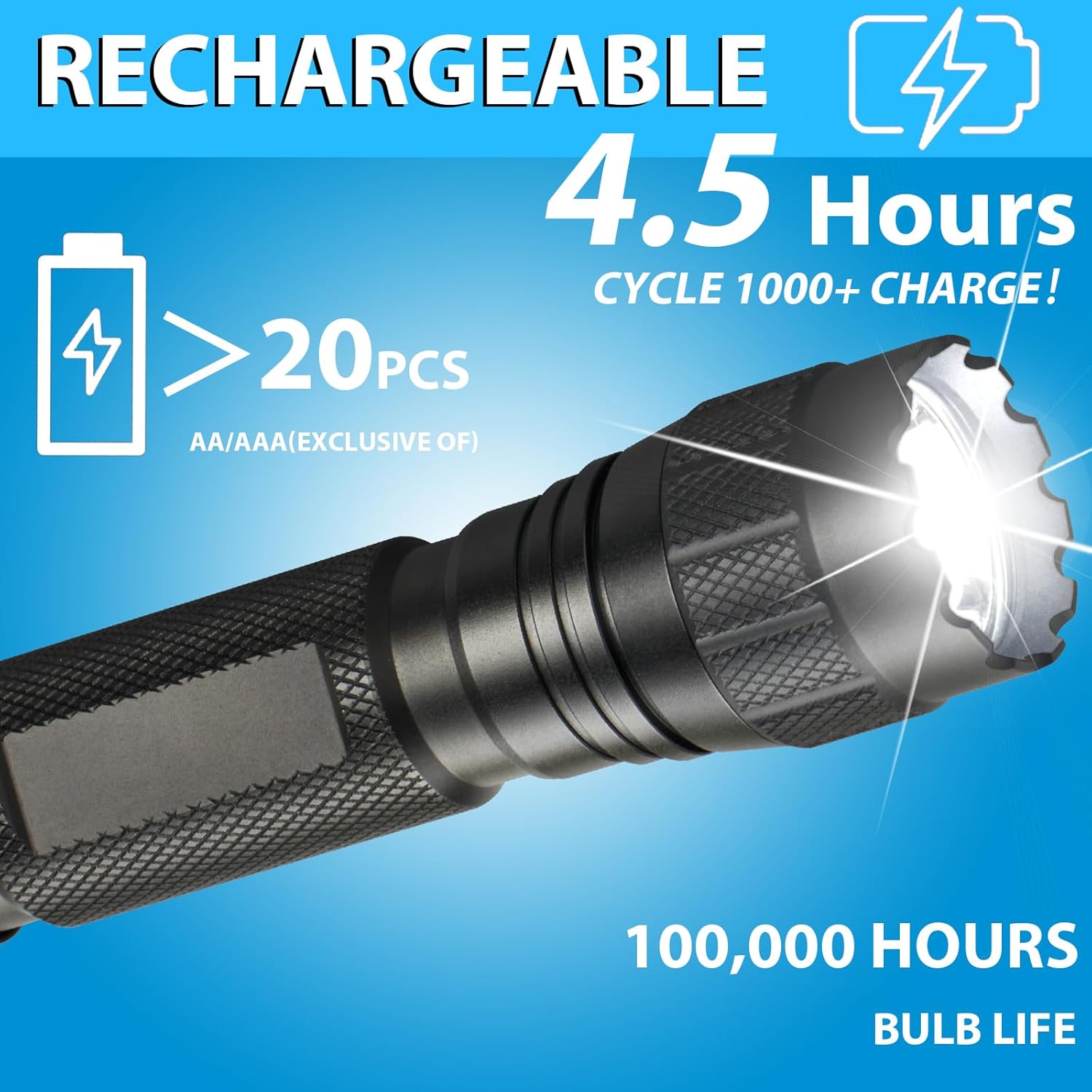 Tactical Flashlight with holster