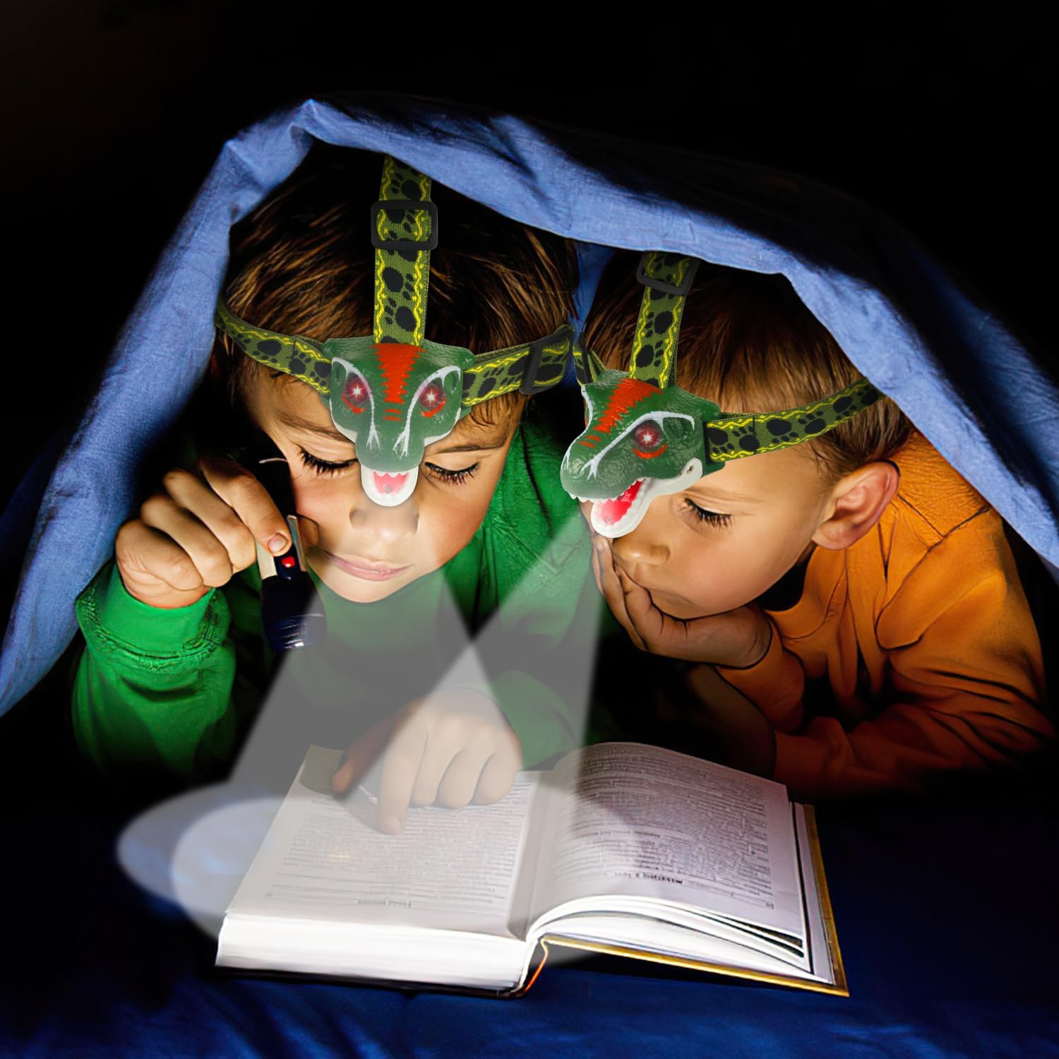 T-Rex Dinosaur LED Headlamp - Fun Outdoor Gear for Kids