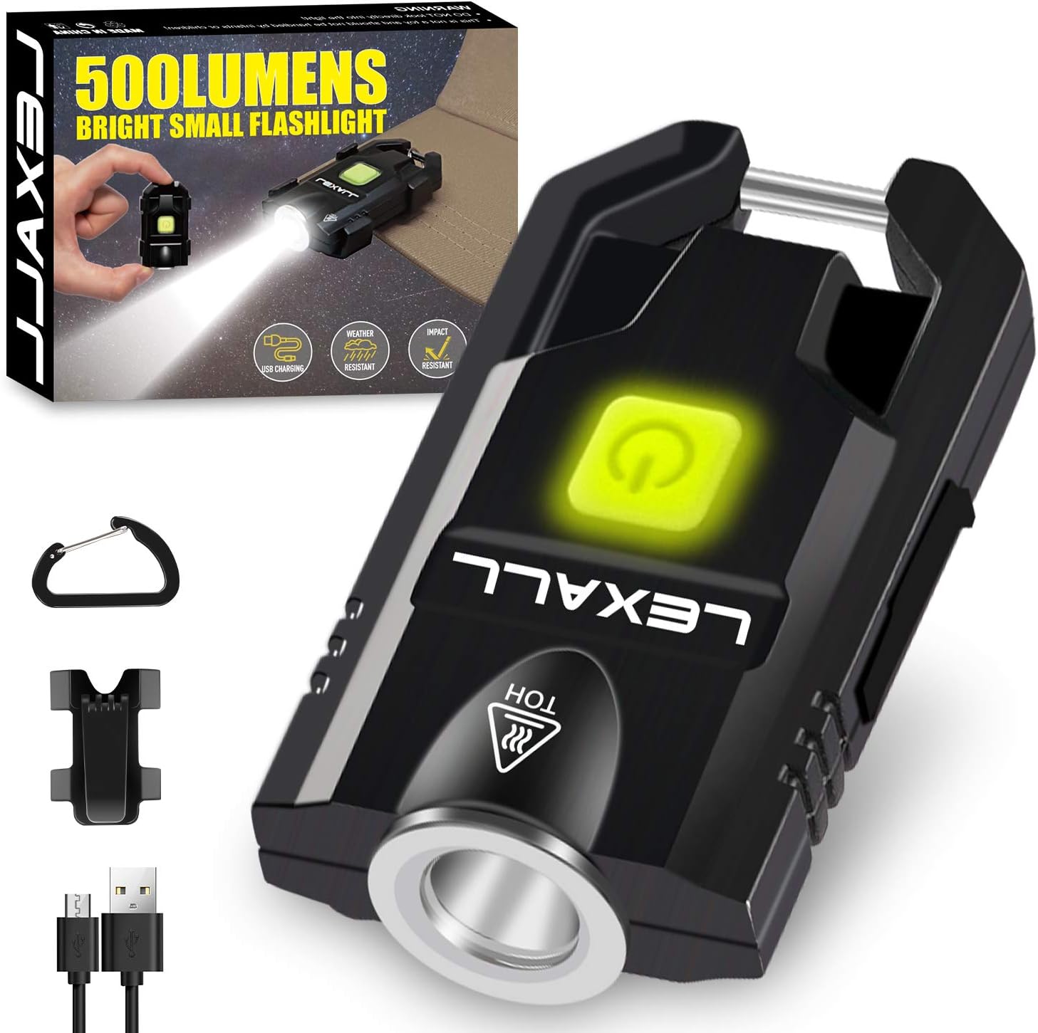 500Lumens Small Keychain Flashlight