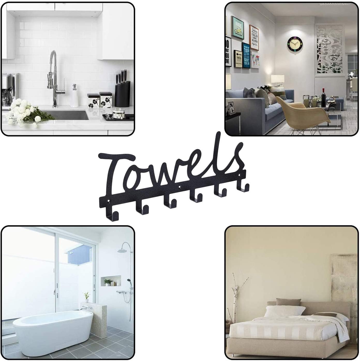 Eywlwaar Metal Towel Rack