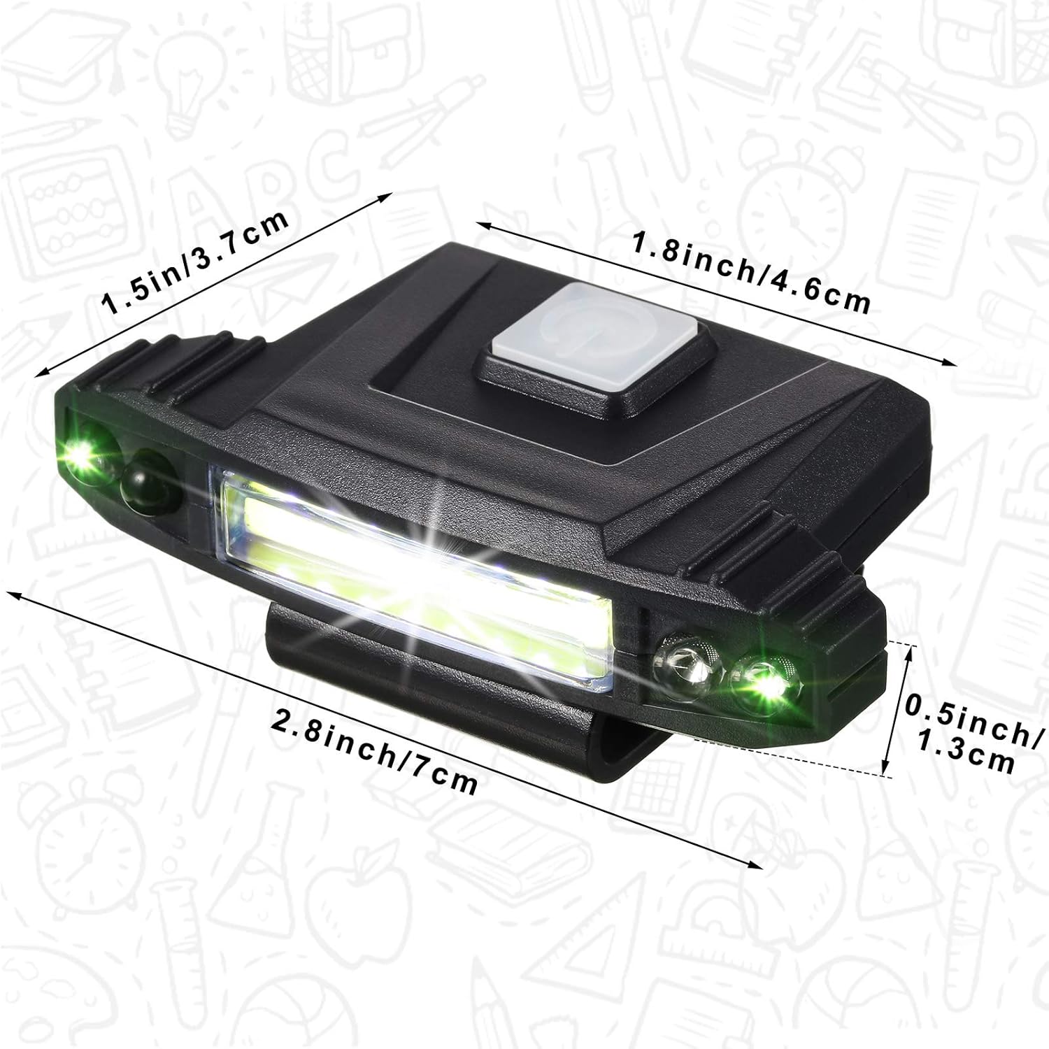 Bright Portable Headlamp with Motion Sensor