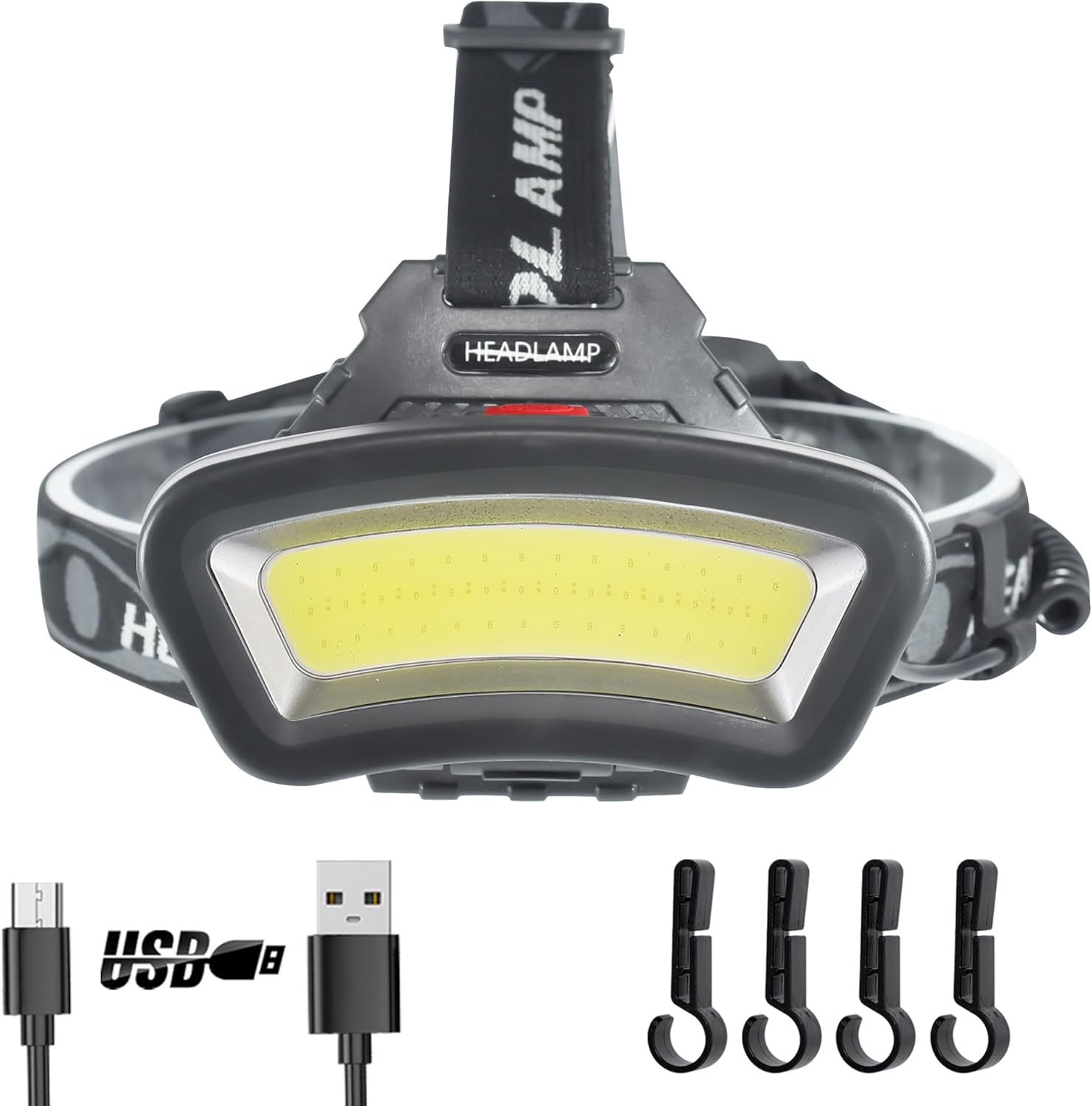 Durable Rechargeable Headlamp for Night Fishing Construction