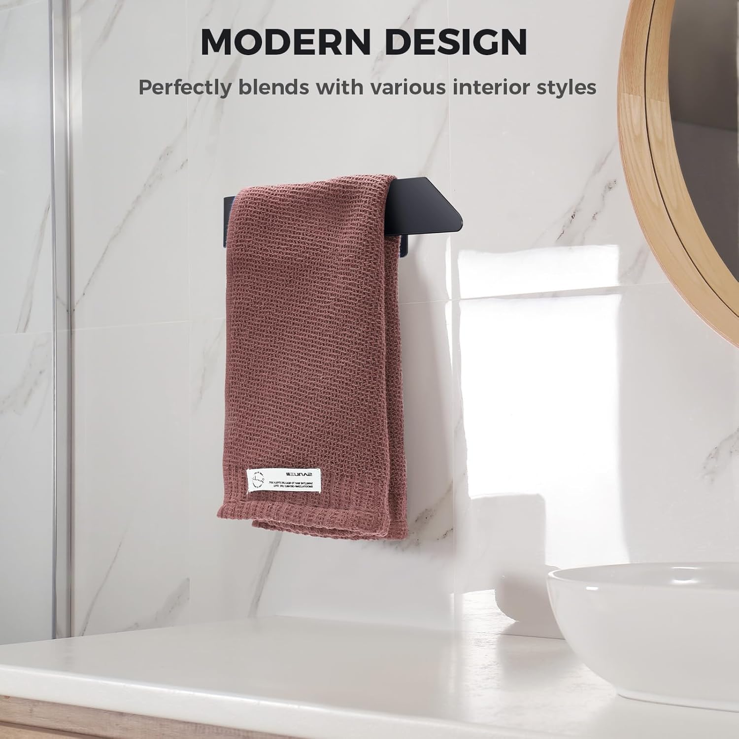 Wall-Mount Stainless Steel Towel Holder