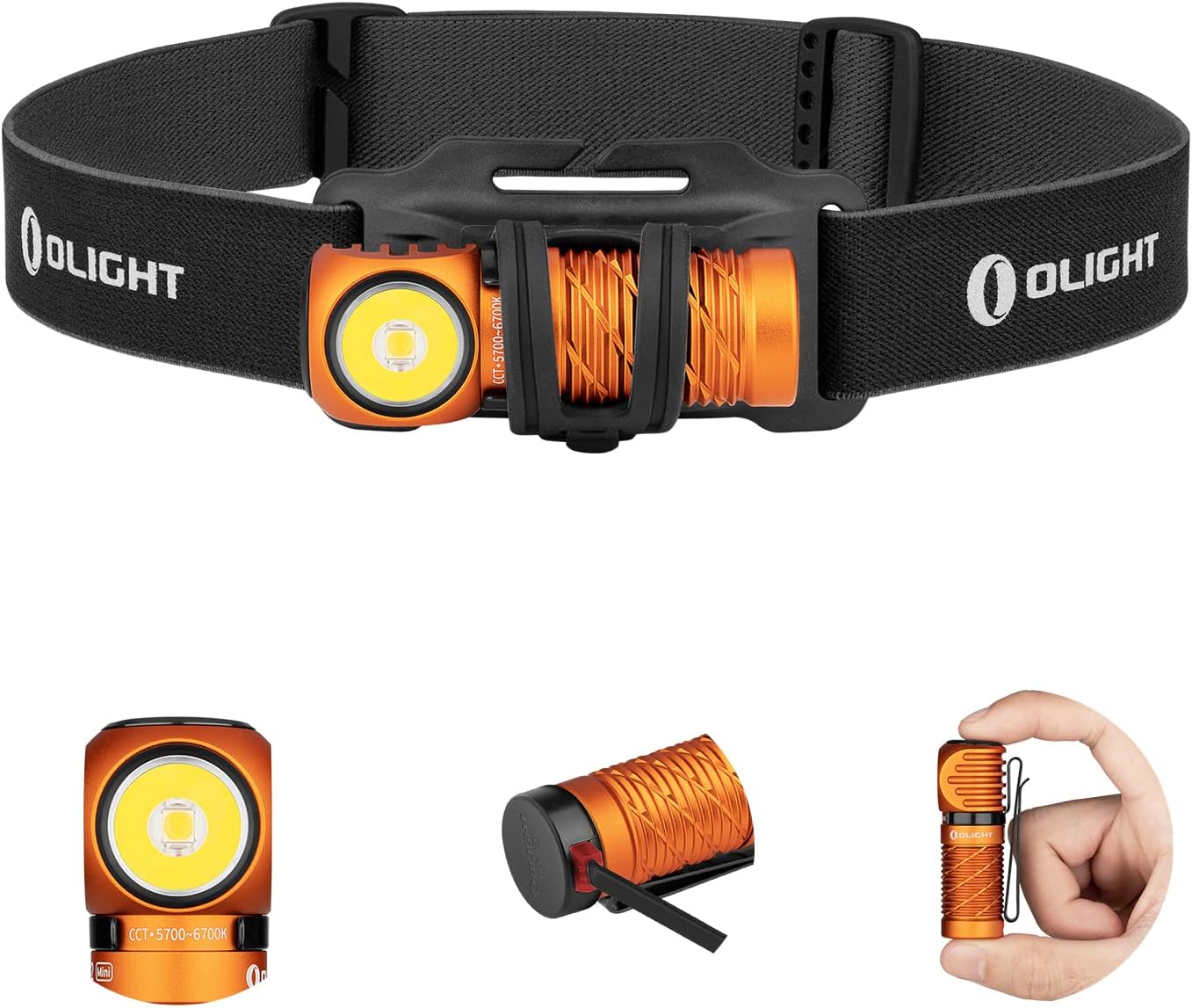 Flexibility Brightness OLIGHT Perun 2 Mini Headlamp 1100 Lumens Rechargeable