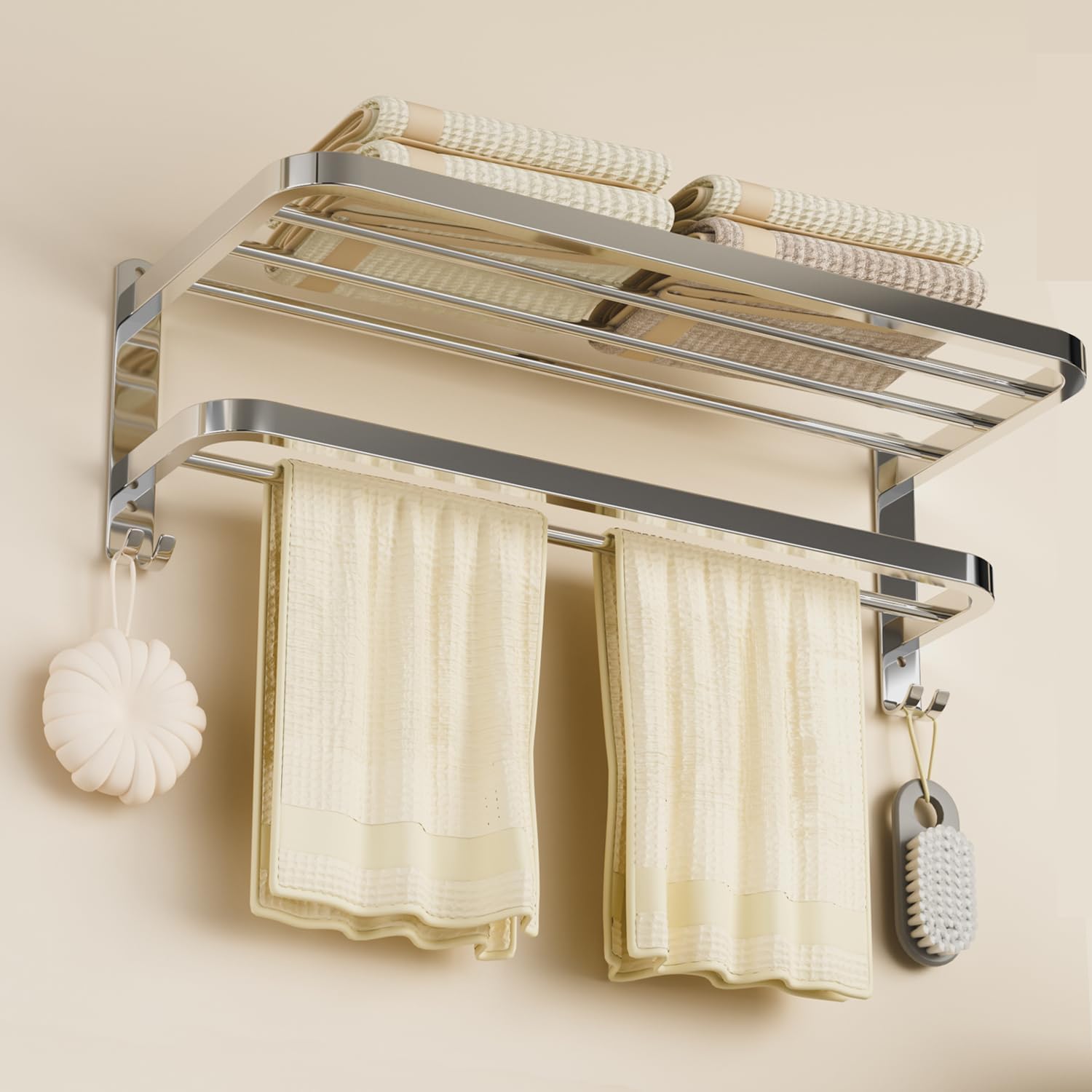 Bow Down NICETAKU Stainless Steel Towel Rack 23inch for Bathroom