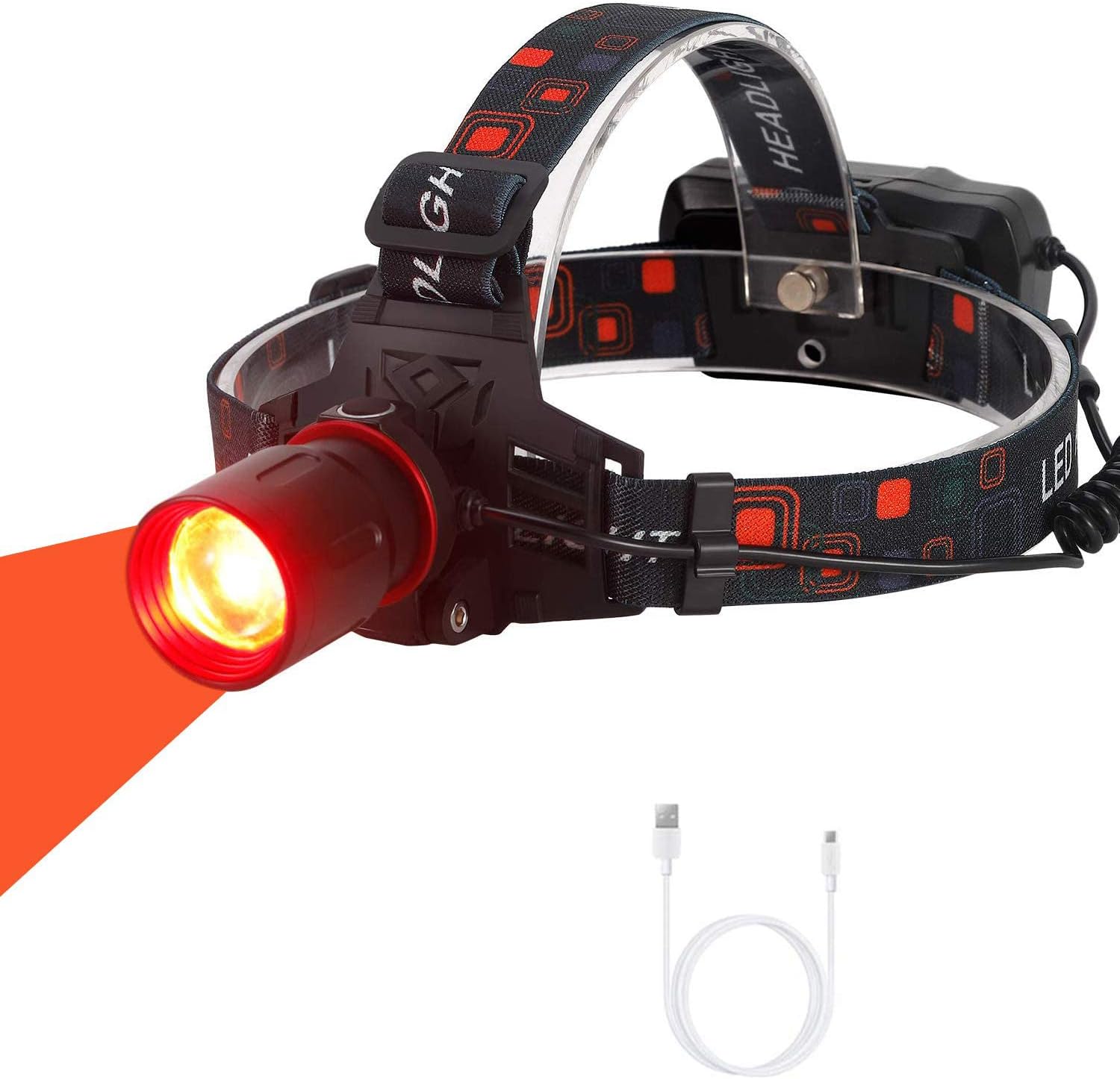 Windfire Brightest Red Light Headlamp 3 Modes