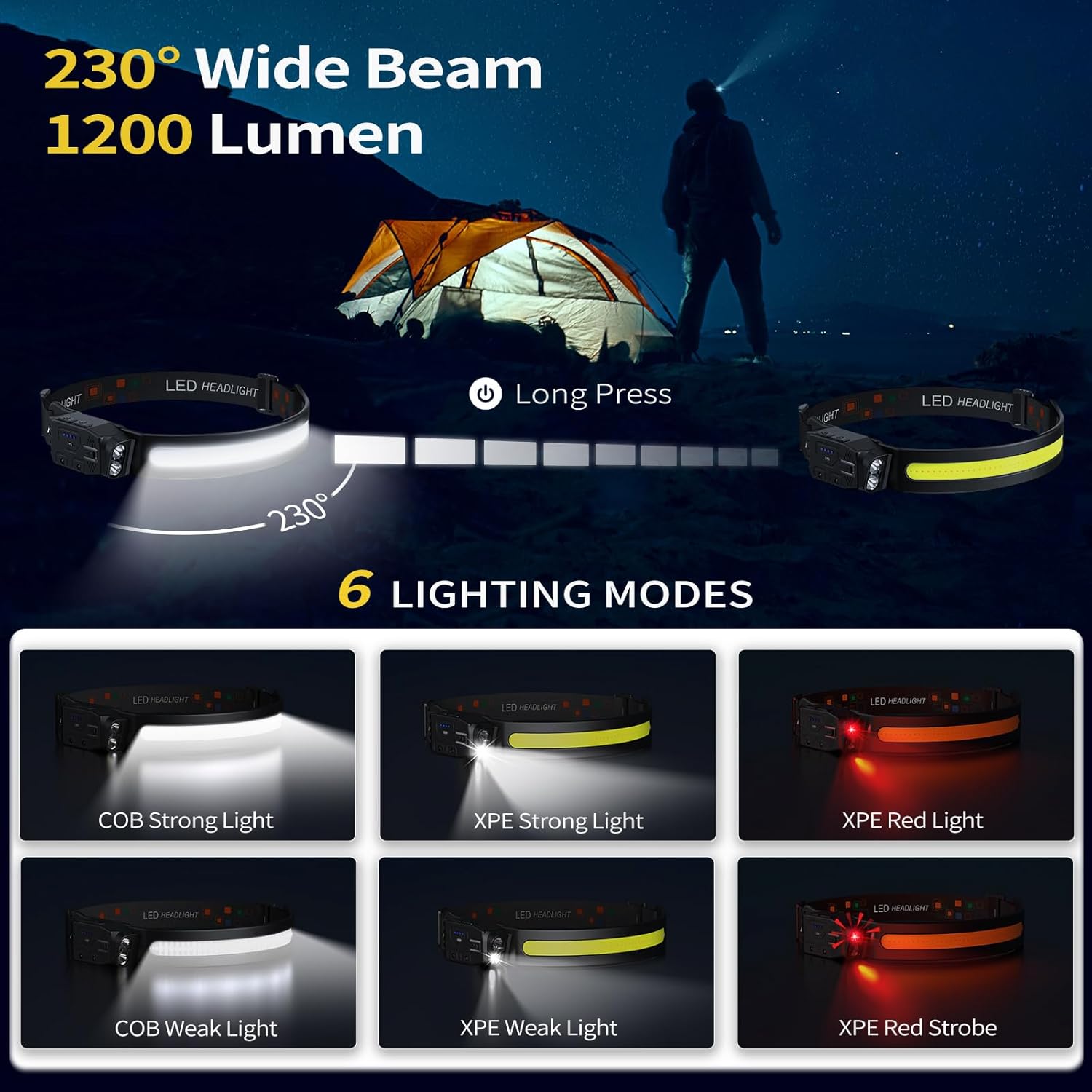 230 Wide Beam Headlamp Set