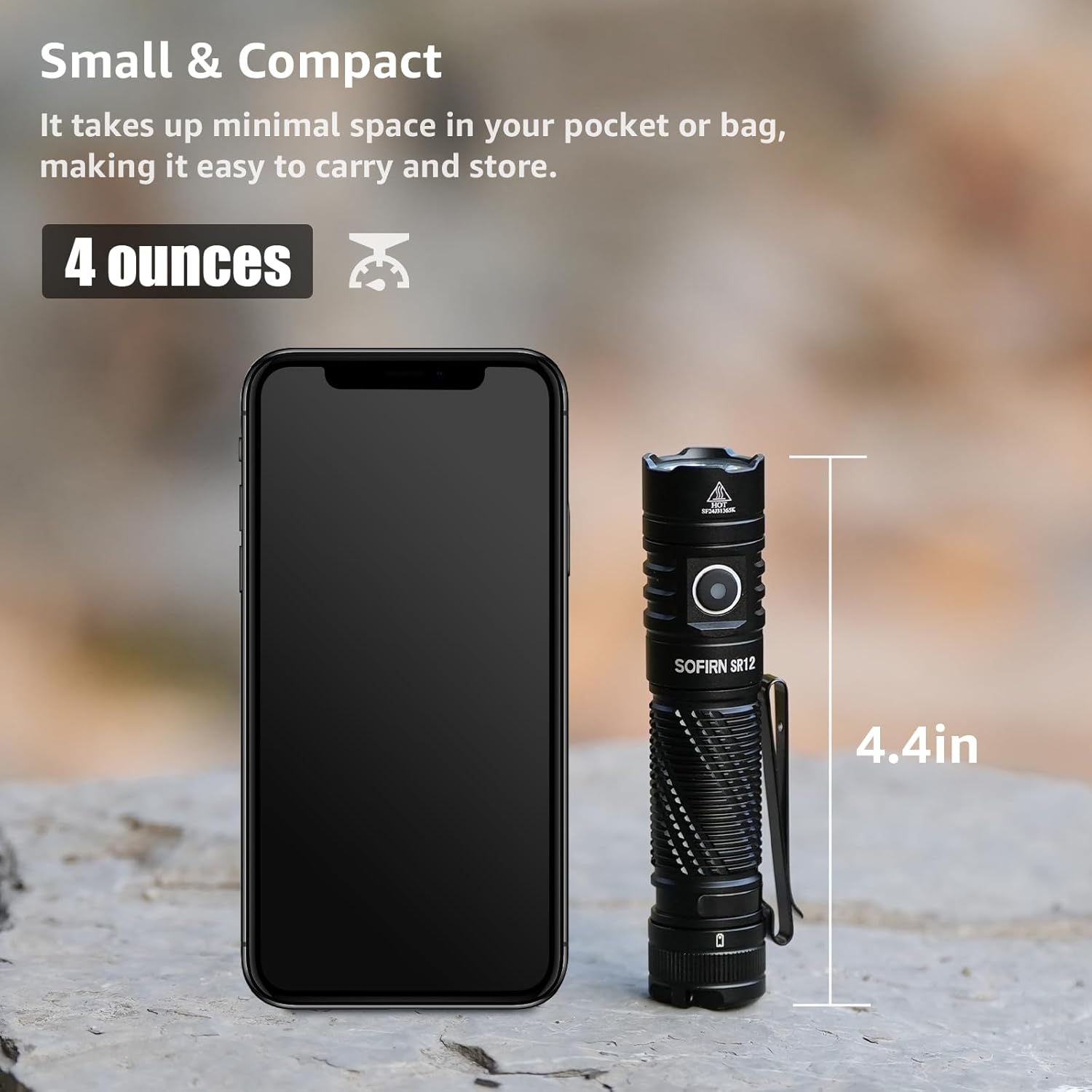 Small Rechargeable EDC Flashlight