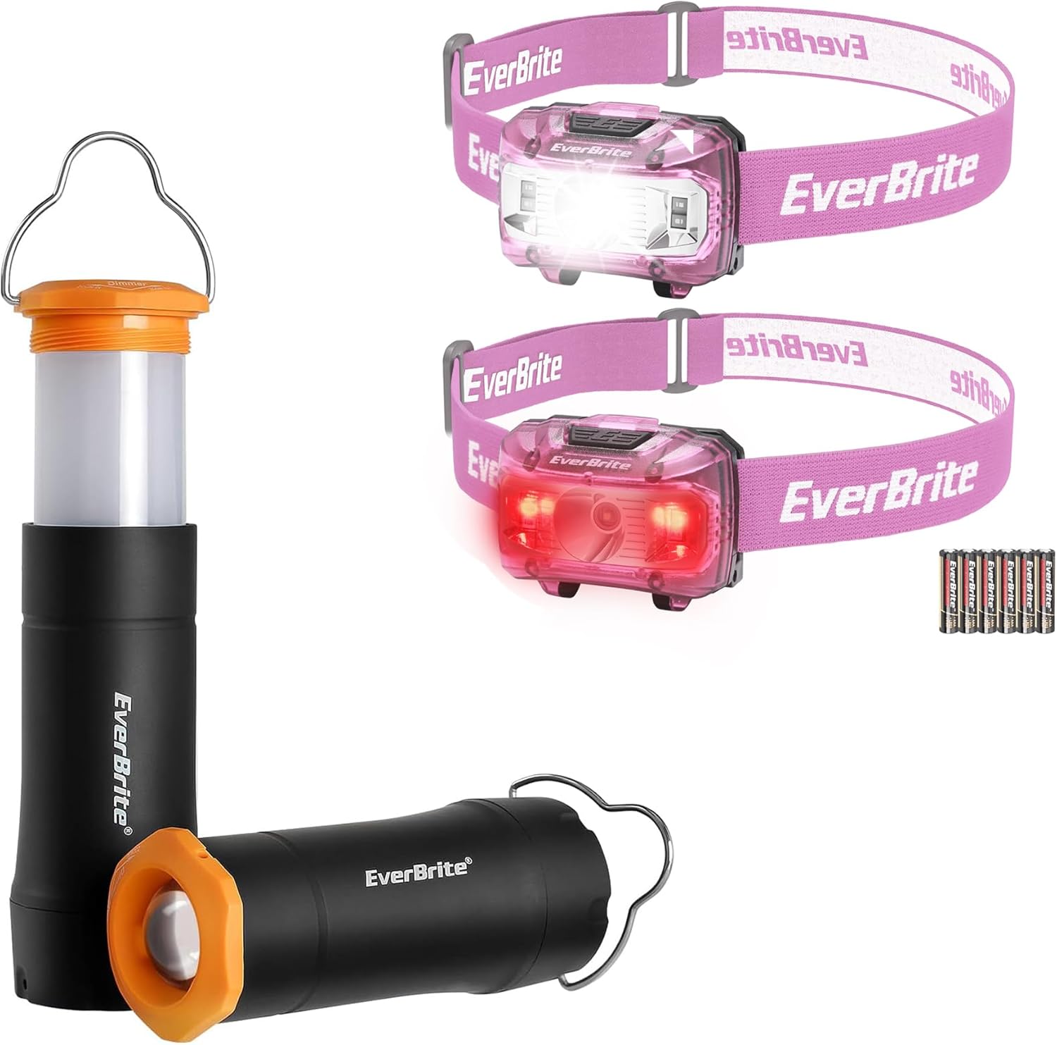 EverBrite 2-in-1 Mini Lanterns Headlamp Set