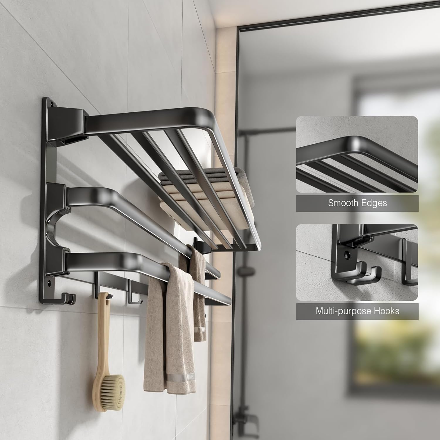 VOLDRA 24-Inch Towel Rack