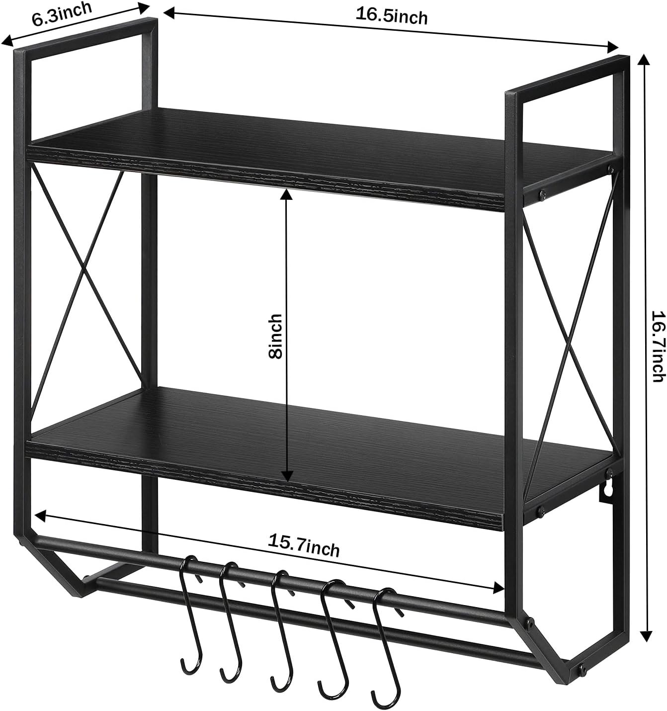 Bath Towel Shelf Dual Storage Solution