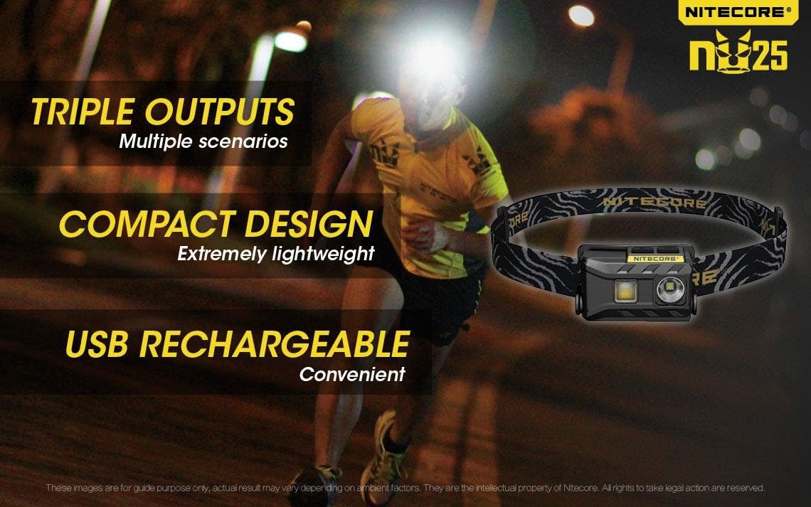 Nitecore NU25 360 LM Bright Portable Headlamp