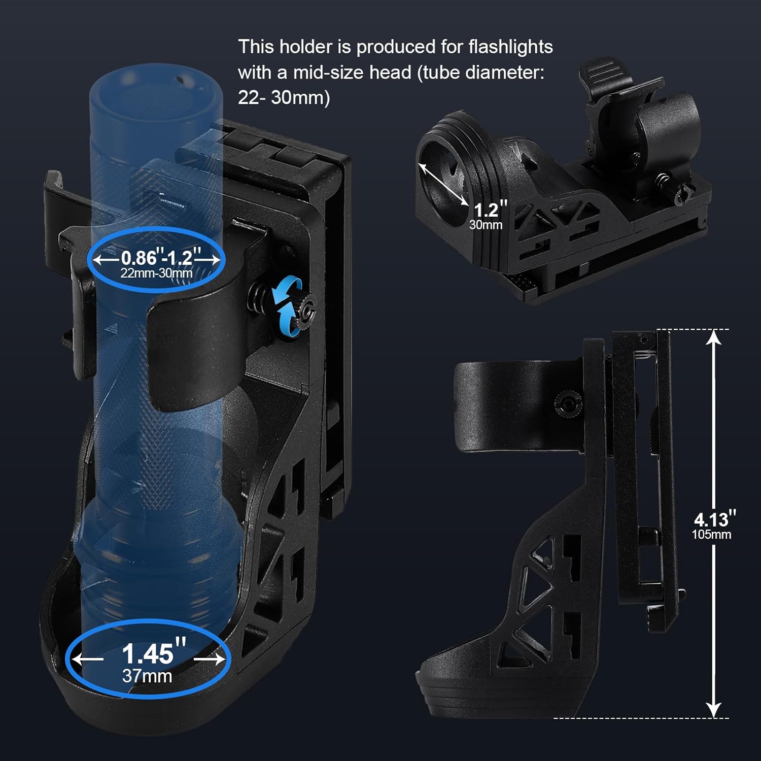 Tactical Flashlight with holster