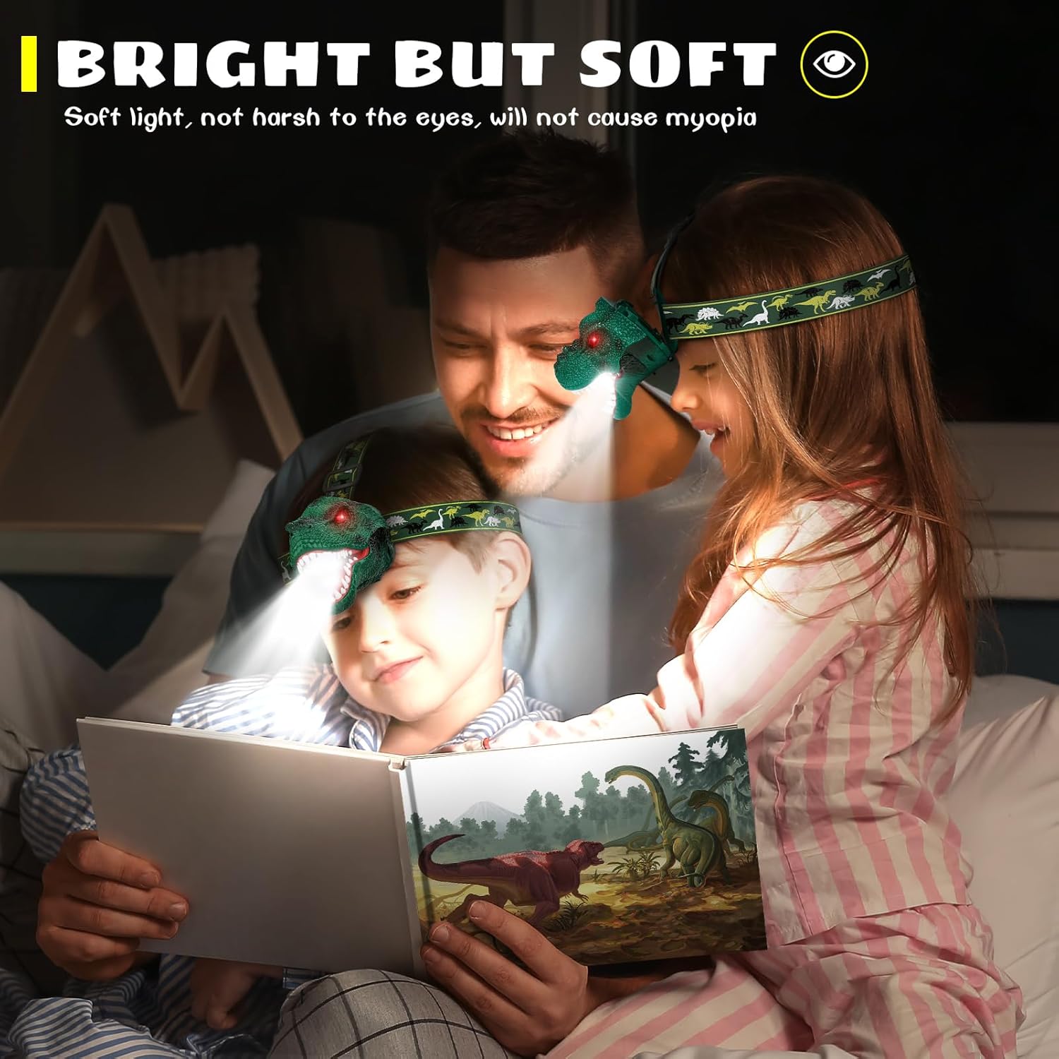 Dysaim T-Rex Headlamp for Kids