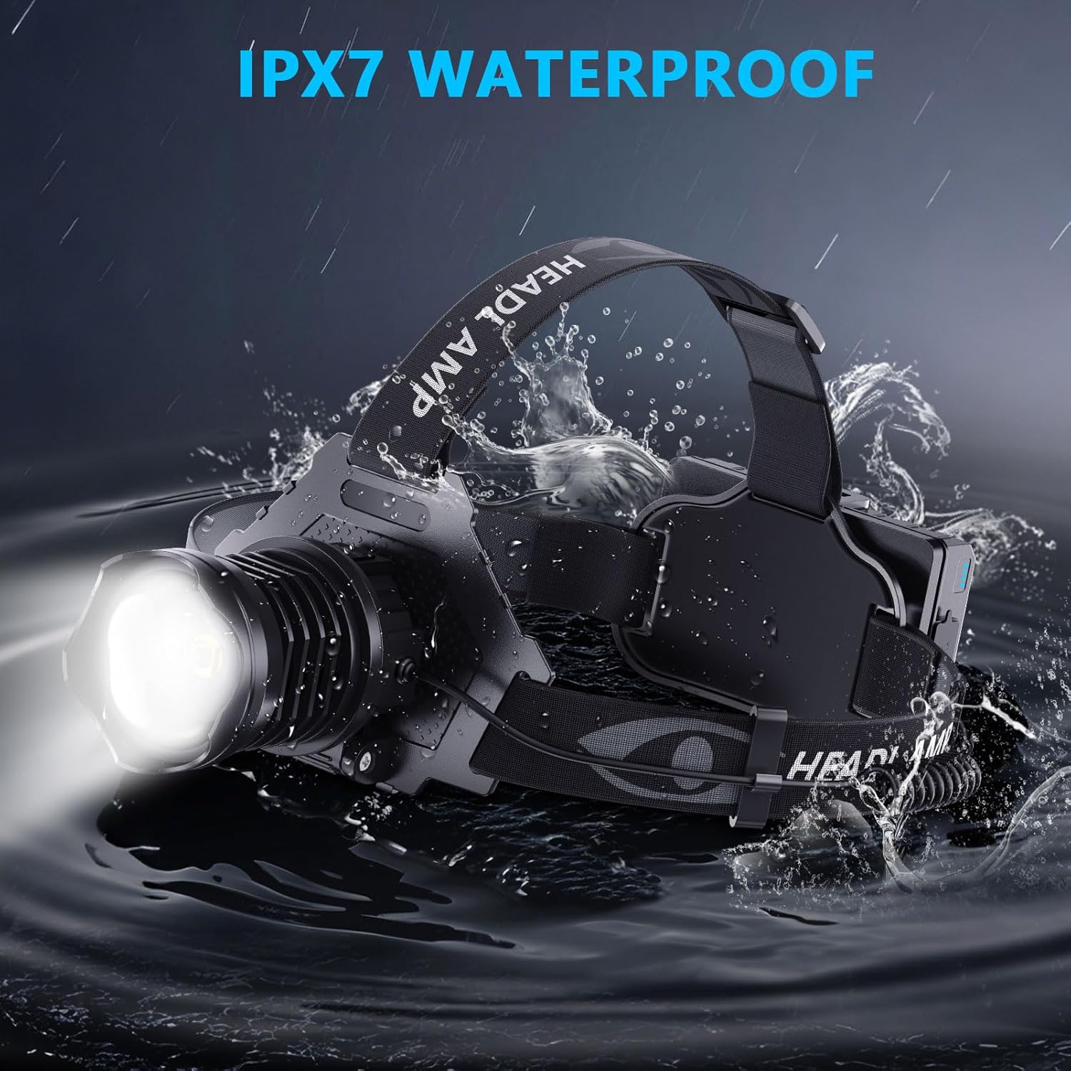 Stellar Brightness Water-resistant Headlamp for Outdoor Use