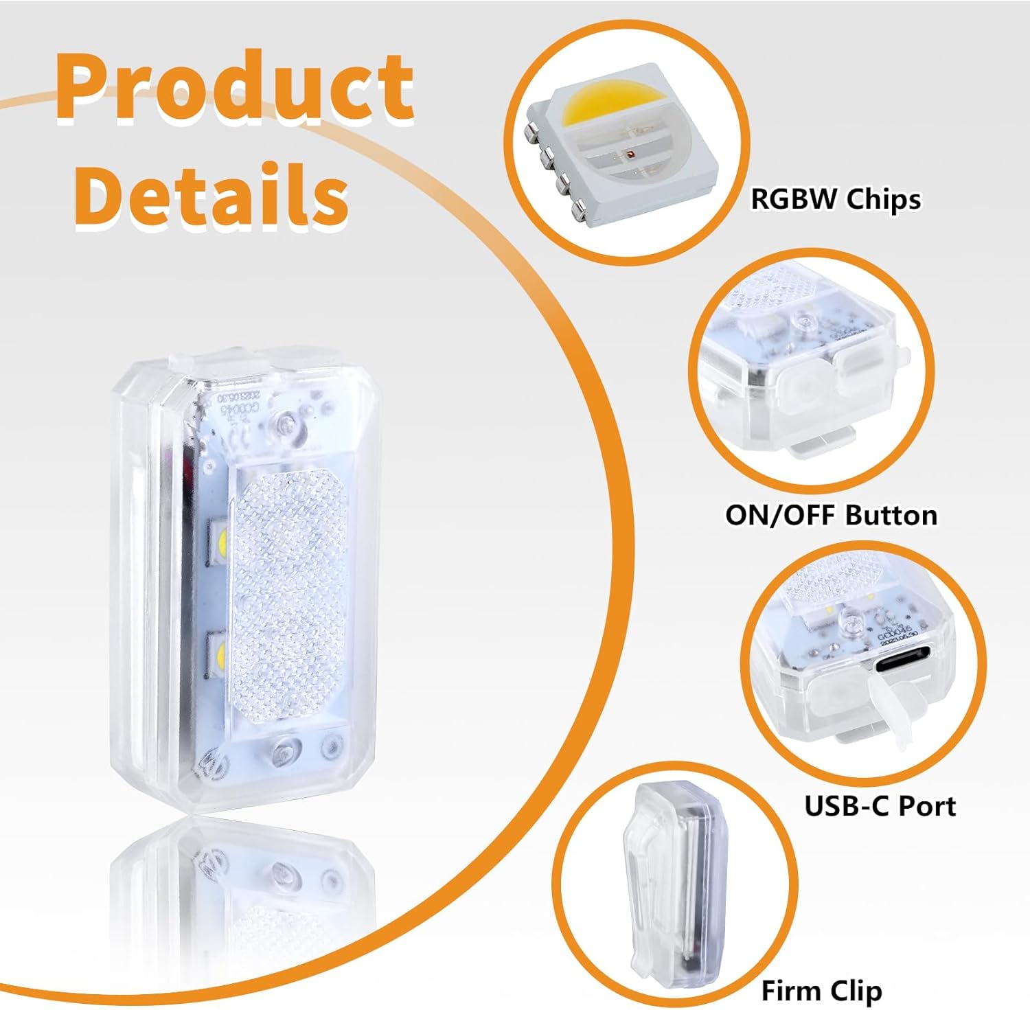Bright Portable Safe Clips-On LED Lights
