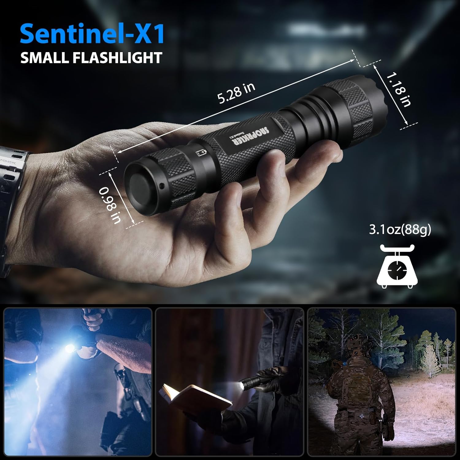 Tactical Flashlight with holster