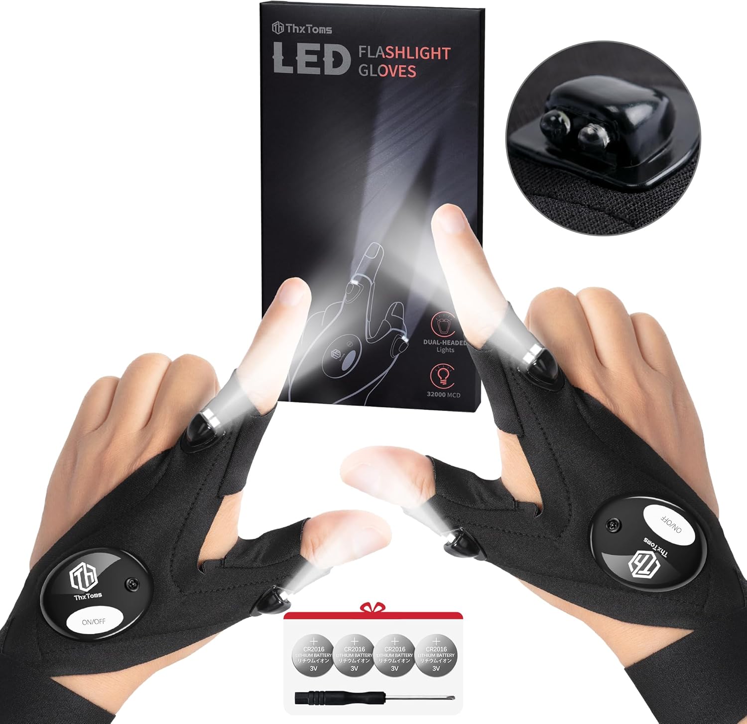 ThxToms LED Flashlight Gloves MJ476